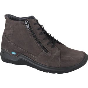 Wolky Hoge veterschoenen Why asfalt nubuck