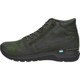 Wolky Hoge veterschoenen Why pesto groen nubuck