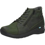 Wolky Hoge veterschoenen Why pesto groen nubuck