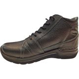 Wolky Hoge veterschoenen Why zwart leer