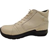 Wolky Hoge veterschoenen Why wit leer