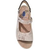 Wolky Adura - Beige Dames Sandaal met Klittenbandsluitingen