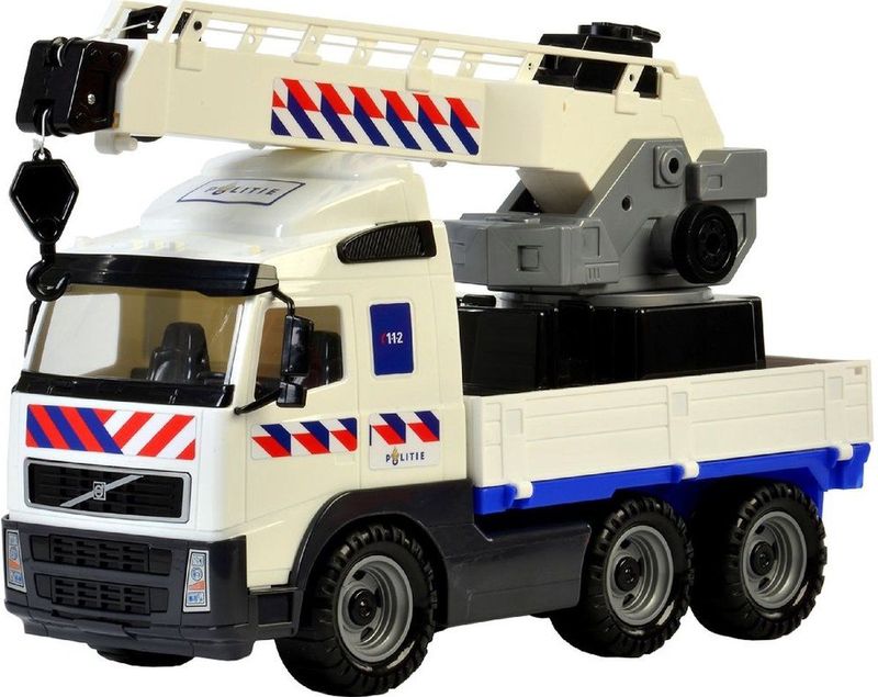 Polesie Politie Hijskraan Volvo Wit 49 Cm