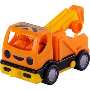 Cavallino - Mijn Eerste Kraanwagen - Speelgoed - Oranje - Kunststof