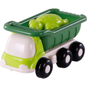 Cavallino Strand Kiepwagen met 4 Zandvormen Groen
