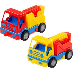 Cavallino - Mijn Eerste Kraanwagen - Speelgoed - Rood - Kunststof