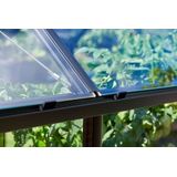 Tuinkas Qube 68, zwart, veiligheidsglas 3mm/1 - Royal well