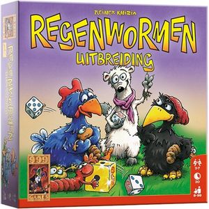 999 Games - Regenwormen - Uitbreiding Dobbelspel - Spelcomponenten