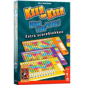 999 Games Keer op Keer Scoreblokken - Extra Levels 2, 3 en 4 - Dobbel- en puzzelspel voor het hele gezin!