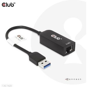 Club3D Netwerkadapter - 2.5 GBit/s - USB 3.2 Gen 1 - RJ45