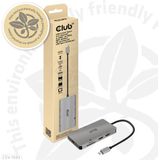 CLUB3D USB 3.2 Gen1 Type-C 8-in-1 Hub With 2x HDM - 2x USB- - RJ4
