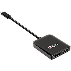 Club 3D Multi Stream Transporter (MST) Hub USB 3.2 Gen2 Type-C naar DisplayPort ™ Dual Monitor 4K60Hz St./B