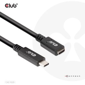 Club3D USB-Type-C Gen1 verlengkabel 5 Gbps 60 W (20 V/3 A) 4 K 60 Hz St./B. 1 m