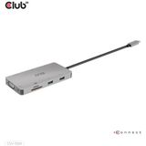 Club3D USB 3.1 Gen 1-Hub 9 Poorten - Netwerkaansluiting