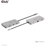 Club3D USB 3.1 Gen 1-Hub 9 Poorten - Netwerkaansluiting