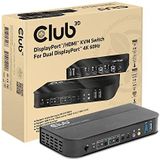 Club3D CSV-7210 DisplayPort™/HDMI™ KVM-switch naar Dual DisplayPort™ 4K 60Hz