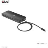 CLUB3D CSV-1581 laptop dock & poortreplicator Zwart