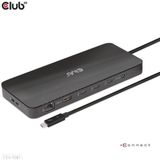 CLUB3D CSV-1581 laptop dock & poortreplicator Zwart