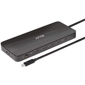 club3D CSV-1581 USB-C (USB 3.2 Gen 2) multiport hub Zwart