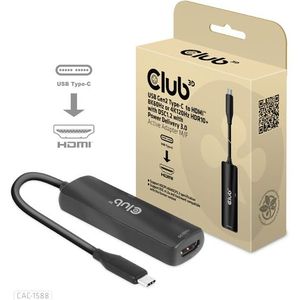 Club 3D - CAC-1588 - Docking Station - Zwart - USB-C - 2 Havens