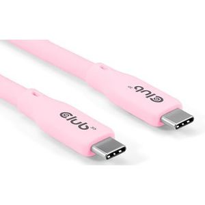 Club3D Lifestyle USB-C kabel PD 240W, 20Gbps | 2m | roze