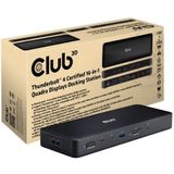 CLUB3D Laptop Dock & Poortreplicator - Thunderbolt 4 - Zwart