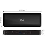 CLUB3D Laptop Dock & Poortreplicator - Thunderbolt 4 - Zwart