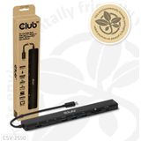 USB-C Hub - 10 Poorten - Zwart - Aluminium