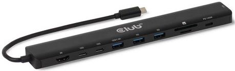 USB-C Hub - 10 Poorten - Zwart - Aluminium