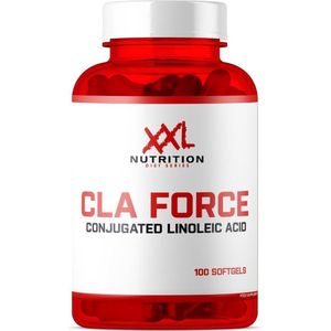 XXL Nutrition - CLA Force! - CLA Linolzuur Supplement Cholesterol Gehalte - 100% Vrij van Stimulanten - 100 Softgels