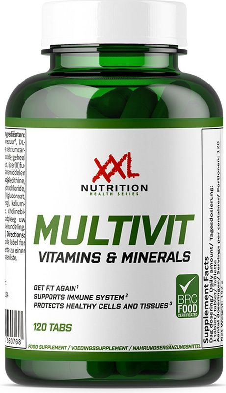 XXL Nutrition - Multivit - Multivitamine Tabletten - 120 Tabletten