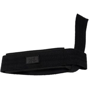 Xxl nutrition lifting straps in de kleur zwart.