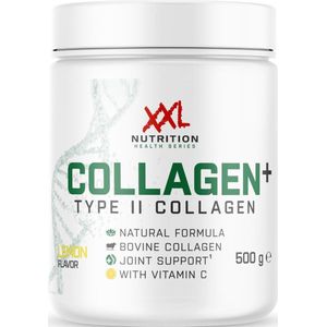 XXL Nutrition - Collagen+ Type 2 - Bovine Collageen Supplement met Vitamine C - Type 2 Collageen - Lemon - 500 Gram
