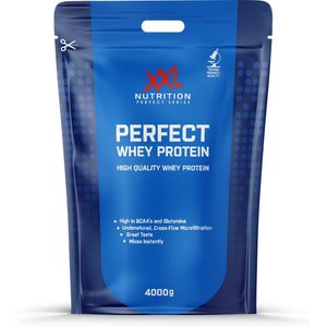 XXL Nutrition - Perfect Whey Protein - Tot 79% Eiwit - Eiwitpoeder, Proteine Poeder, Eiwitshake, Proteine Shake - Diverse Smaken - Chocolade - 4000 gram (100 shakes)