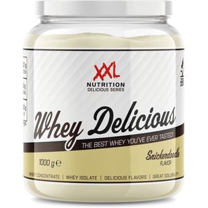 XXL Nutrition - Whey Delicious - 80% Eiwit - Snicker Doodle - Wei Eiwitpoeder met BCAA & Glutamine, Proteine Poeder, Eiwit shake, Whey Protein - Diverse Smaken - 1000 gram (33 shakes)