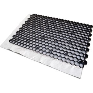 Grindrooster met geotextiel Zwart