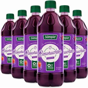 6x Slimpie Siroop Bosvruchten 650 ml