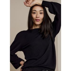 Marseille-7890 Puffy sleeve sweater basic knit (7s5650)