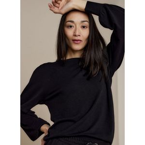 Marseille-7890 Puffy sleeve sweater basic knit (7s5650)