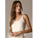 Summum Woman, Dames, Tops, Beige, Maat: S Katoen,