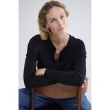 Summum Woman - Gebreid Vest - Bordeaux - Viscose-Polyamide