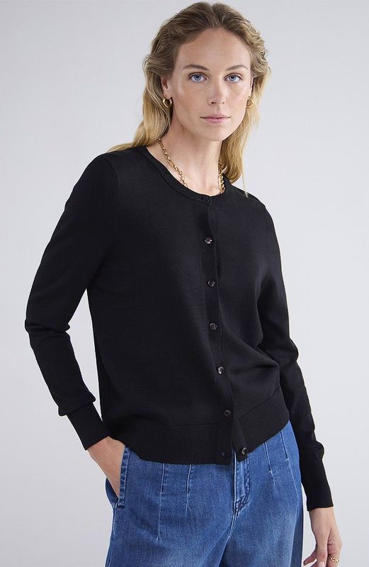 Summum Woman - Gebreid Vest - Bordeaux - Viscose-Polyamide