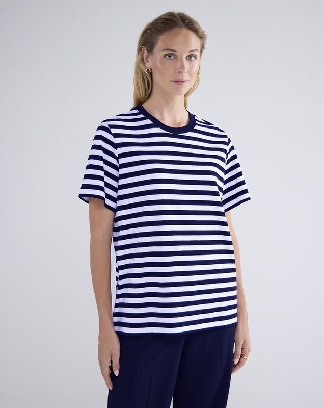 Summum - Shirt Zwart Summum Short Sleeve Top Classic Cotton Tee T-shirts Zwart Lyon-30645