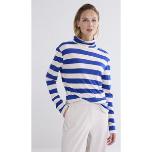 Summum Woman T-shirt Blauw - Streep - Collijn