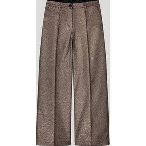 Broek - Camel Brown - Viscose/Polyester/Mtf/Elastaan - Wijde Pijpen
