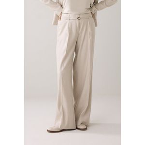 Summum Woman, Dames, Broeken, Beige, Maat: L Linnen,