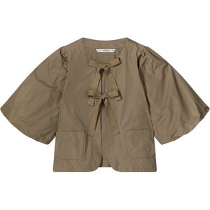 Blouse - Effen - Gladde Stof - Losse Pasvorm - Halve Mouw