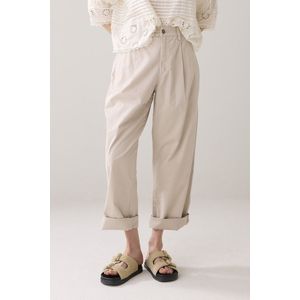 Summum - Chino Broek - Beige - Regular Waist - Cropped Lengte