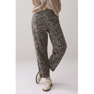 Summum Woman Broek Bruin Katoen Mom Fit