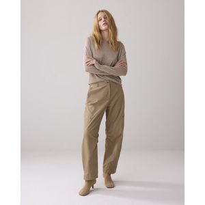 Summum regular waist cargo broek bruin